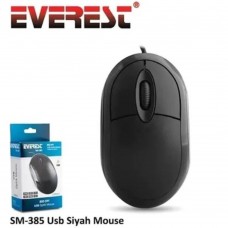 EVEREST SM-385 Usb Siyah Kablolu Mouse